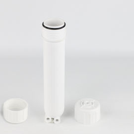 White Color Water Filter Components , Single O Ring RO Filter Housing