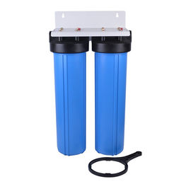 Blue Plastic Home Water Filter , White Housing Sink Water Filter Two Stage