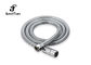 Durable Bathroom Tap Shower Hose Double Buckled Stainless Steel Telescopic Tube
