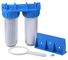 Blue Color Home Water Filter , 10'' Under Sink Water Filter System PP Material