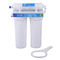 Plastic Home Water Filter , White Housing Sink Water Filter Two Stage